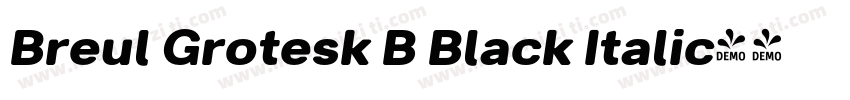 Breul Grotesk B Black Italic字体转换